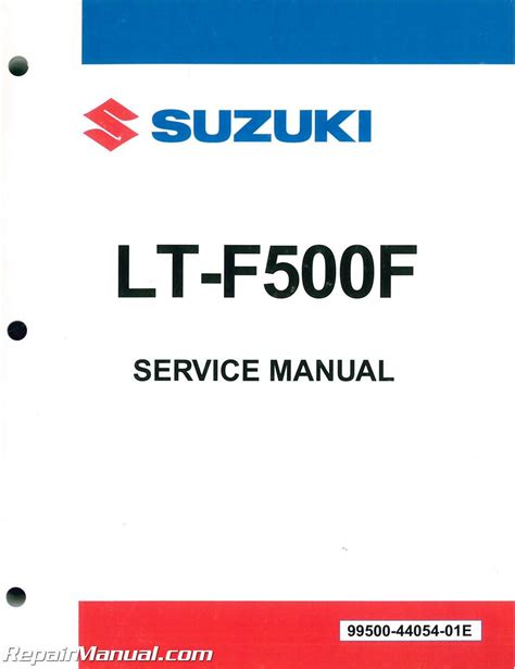 99500 44054 01e 2003 2007 lt f500f vinson 44 suzuki service manual. - The once and future king book.