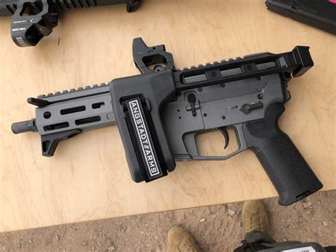 Building your own kit with a 9mm pistol upper is easy. Similarly to other SBR pistols, an AR-9 lower accepts Glock-style 9mm magazines. To utilize the best 9mm AR upper for your platform, it's important to understand that you'll need a: 9mm buffer system; BCG (bolt carrer group); AR 9mm upper; 9mm barrel chamber with a 1:10 barrel twist rate.. 