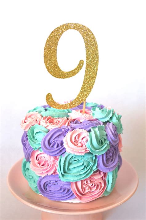 9th Birthday Cake - Etsy