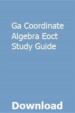 9th grade coordinate algebra eoct study guide. - Toyota 1dz ii forklift engine workshop service repair manual.