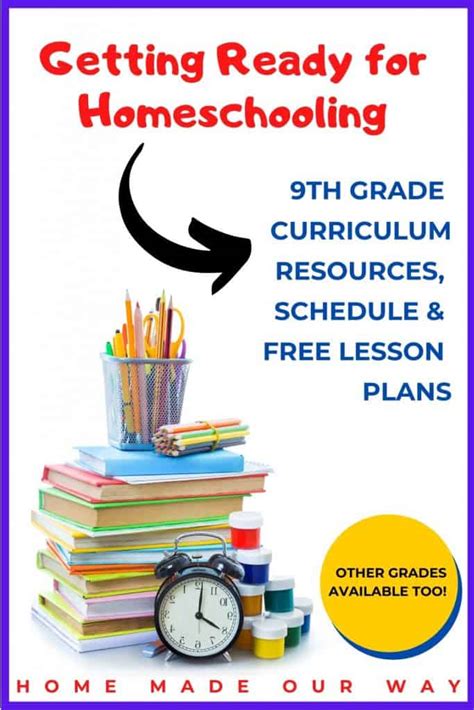 9th Grade Homeschool Curriculum Resources Schedule Amp 9th Grade Math Lesson Plan - 9th Grade Math Lesson Plan