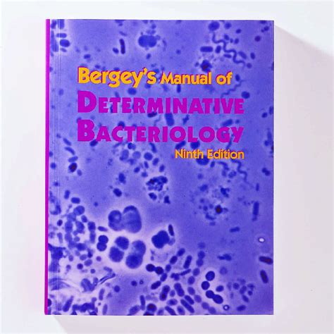 Read Online 9Th Edition Bergeys Manual Of Determinative Bacteriology 