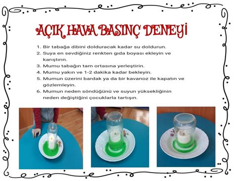 Açık hava basınç deneyi Eğlenceli bilim, Ortaokul fen bilgisi, Okul .
