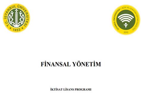 Aöf finansal yönetim pdf