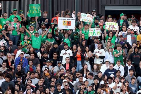 A’s fans ask SF Giants crowd to join anti-Fisher protest at Bay Bridge Series