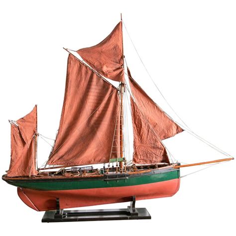 A 19TH-CENTURY HALF-HULL MODEL OF THE FISHING SMACK …