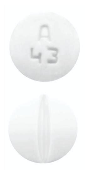 A 43 pill. If your pill has no imprint it could be a vitamin, diet, herbal, or energy pill, or an illicit or foreign drug. It is not possible to accurately identify a pill online without an imprint code. Learn more about imprint codes. Search again. Use the pill finder to identify medications by visual appearance or medicine name. 