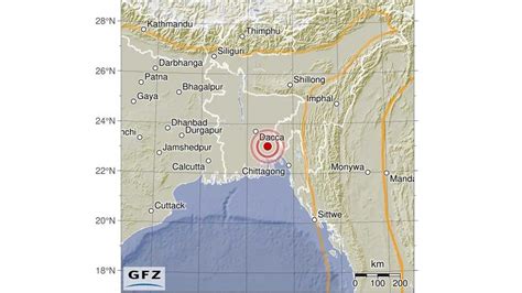 A 5.5 magnitude earthquake jolts Bangladesh