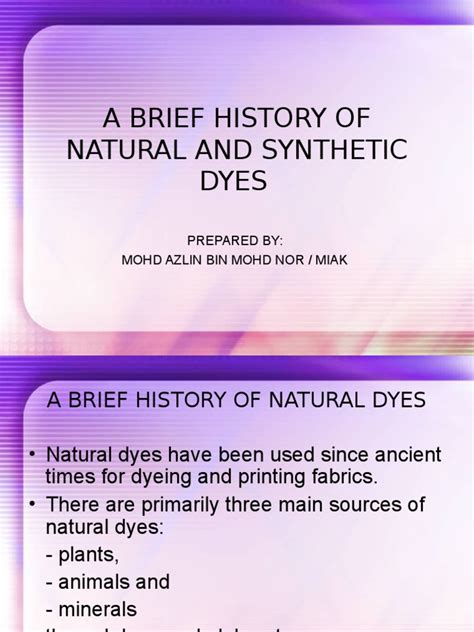 A Brief History of Natural Dyes - First Source Worldwide - wintechmobiles.com