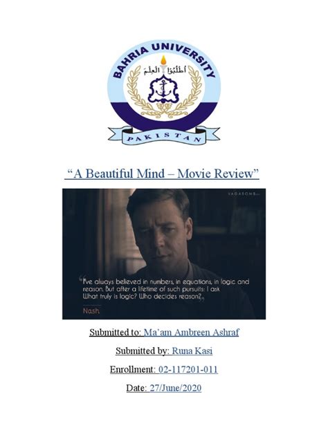A Beautiful Mind Review