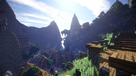 A Beautiful View in Minecraft With A New PC Minecraft