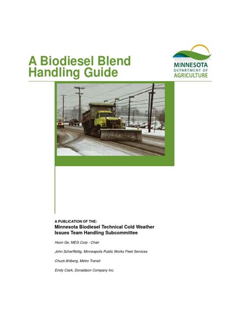 A Biodiesel Blend Handling Guide
