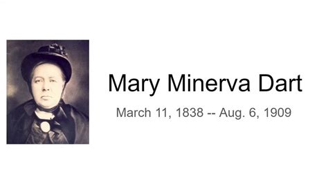 A Biographical Sketch of the Life or Mary Minerva Dart