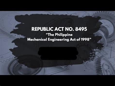 A Brief Discussion of Republic Act No. 8495 - "Philippine …