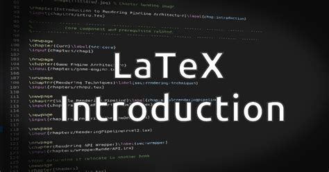 A Brief Introduction to LaTeX
