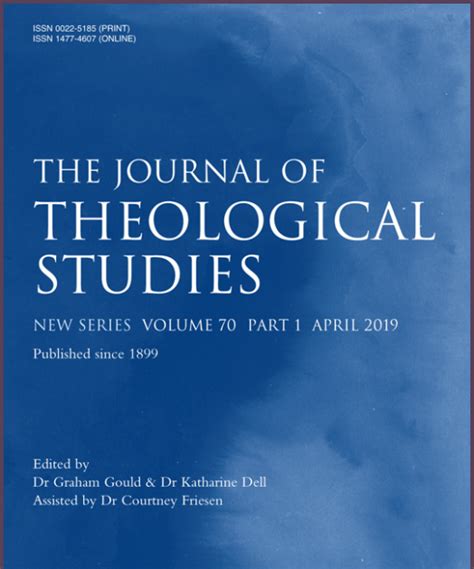 A Brief Overview May Journal of Theology Faculty 5b1 5d