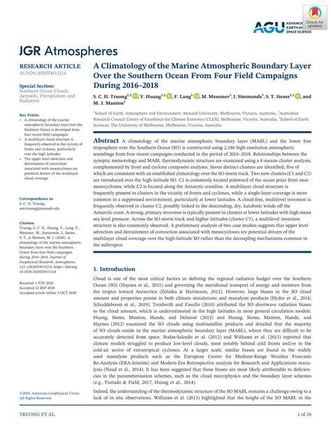 A Climatology of the Marine Atmospheric Boundary … - raincitystudios.com
