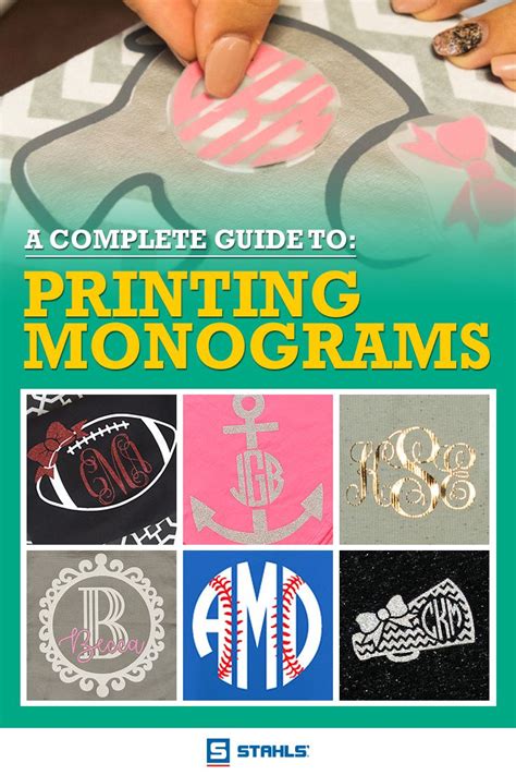 A COMPLETE GUIDE TO: PRINTING MONOGRAMS - STAHLS - muktibox.com