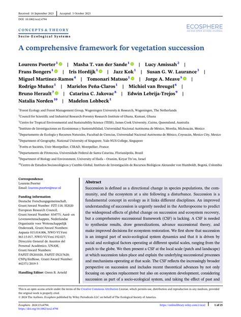 A comprehensive framework for vegetation succession - raincitystudios.com