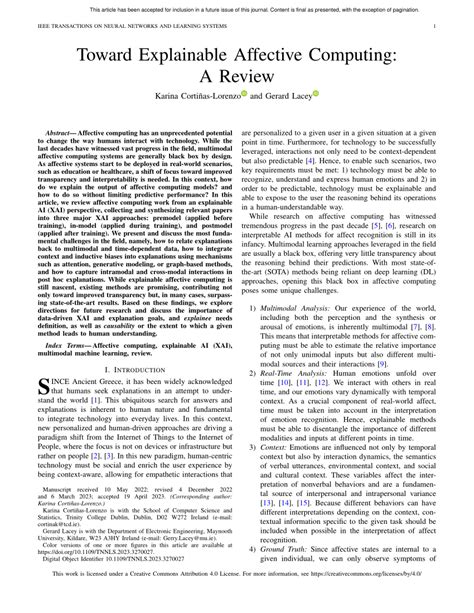 A comprehensive review in affective computing: an ... - Springer - coolestguyplanet.net