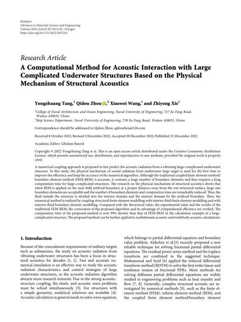A Computational Method for Acoustic Interaction with … - raincitystudios.com