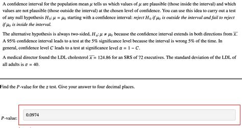 A confidence interval for the population mean μ tells us which values ... - wintechmobiles.com