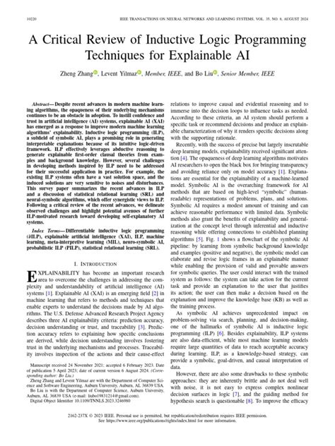 A Critical Review of Inductive Logic Programming Techniques for ... - coolestguyplanet.net