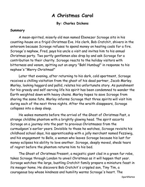 A Christmas Carol Stave 2 Summary - Study.com