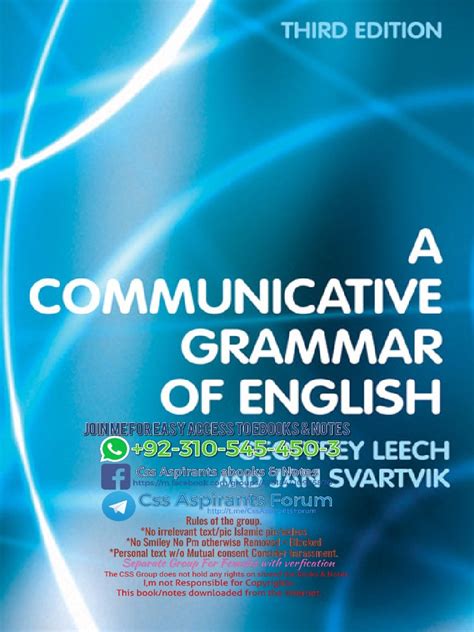 A Communicative Grammar of English Third Edition 1 pdf