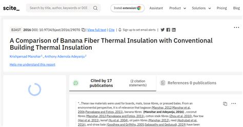 A Comparison of Banana Fiber Thermal Insulation with …