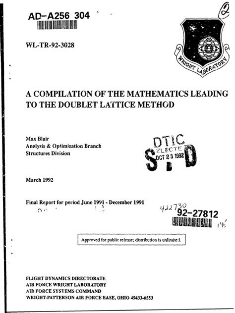 A Compilation of the Math Leading to the DLM