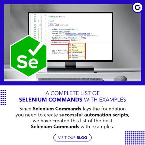 A Complete List of Selenium Commands with Examples - Codoid