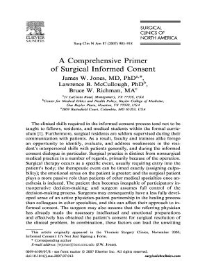 A Comprehensive Primer of Surgical Infor