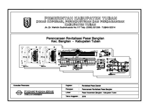 A Cover Gambar DED Pasar Bangilan Tuban 2019 pdf