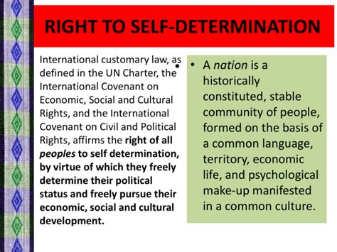A Critical Analysis of the Self Determination of Peoples