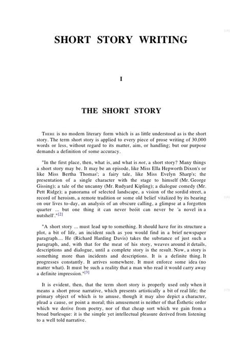 A Critical Analysis of the Short Story