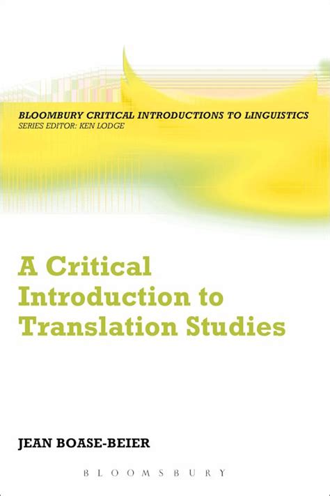A Critical Introduction to Translation Studies Jean Boase Beier pdf