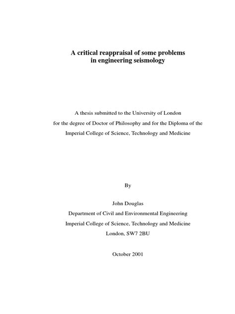 A Critical Reapprisal of Some Problems