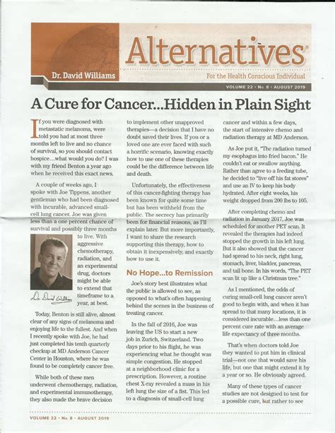 A Cure for Cancer... Hidden in Plain Sight: Dr. David Williams