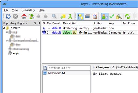 A DBAs introduction to Mercurial Working with files and changes