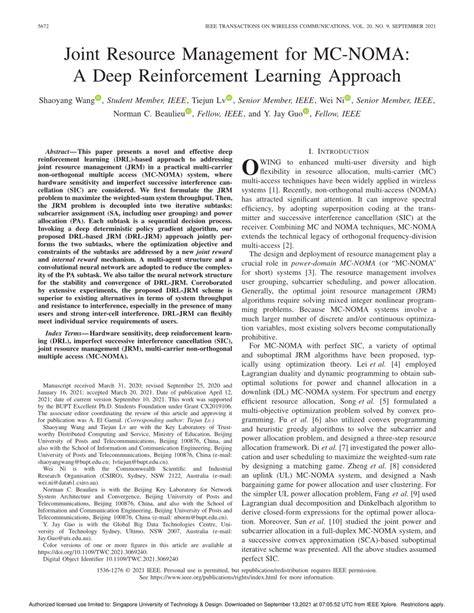 A Deep Reinforcement Learning Approach for Joint Resource … - raincitystudios.com