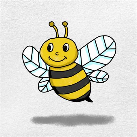 A Drawing Of A Bee