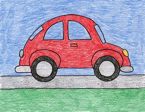 A Drawing Of A Car
