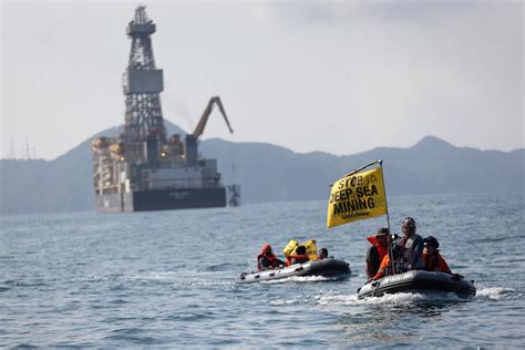 A Dutch court orders Greenpeace activists to leave deep-sea mining ship in the South Pacific