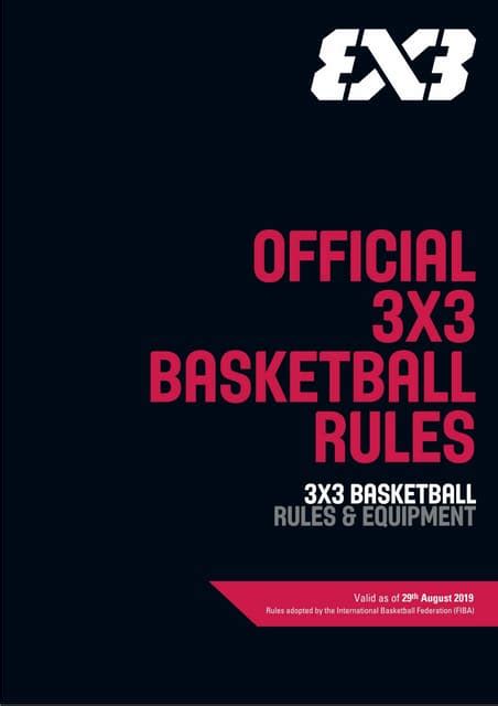 A FIBA 3x3 Rules Table pdf