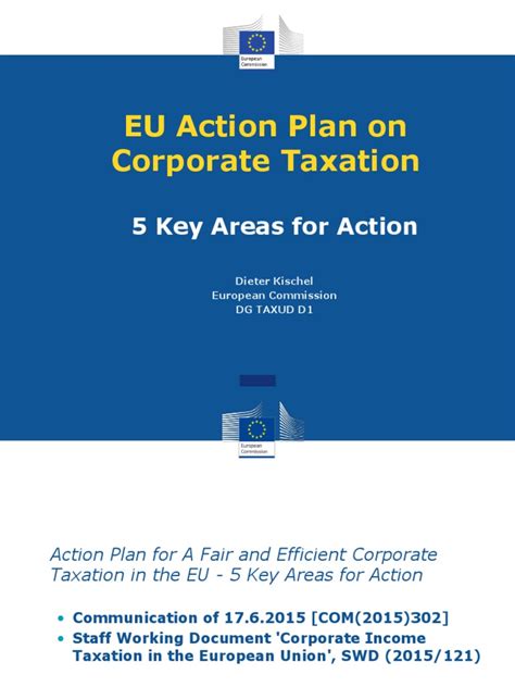 A Fair and Efficient Corporate Taxation Presentation Eco 28 8
