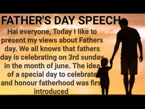 A Father s Day Speech Oral Com
