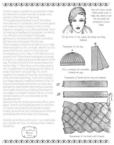 A Few Threads Loose A Free French Turban Pattern from 1932