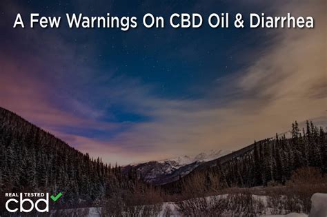 A Few Warnings On CBD Oil & Diarrhea
