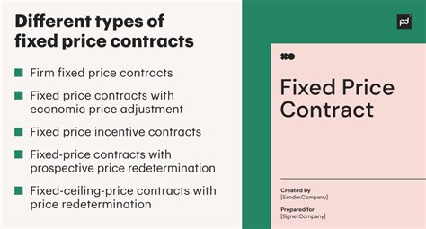 A Fixed Price Contract Includes Which Of The Following Characteristics